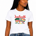 Women’s Juneteenth T-shirts ￼