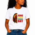 Women’s Juneteenth T-shirt ￼￼￼