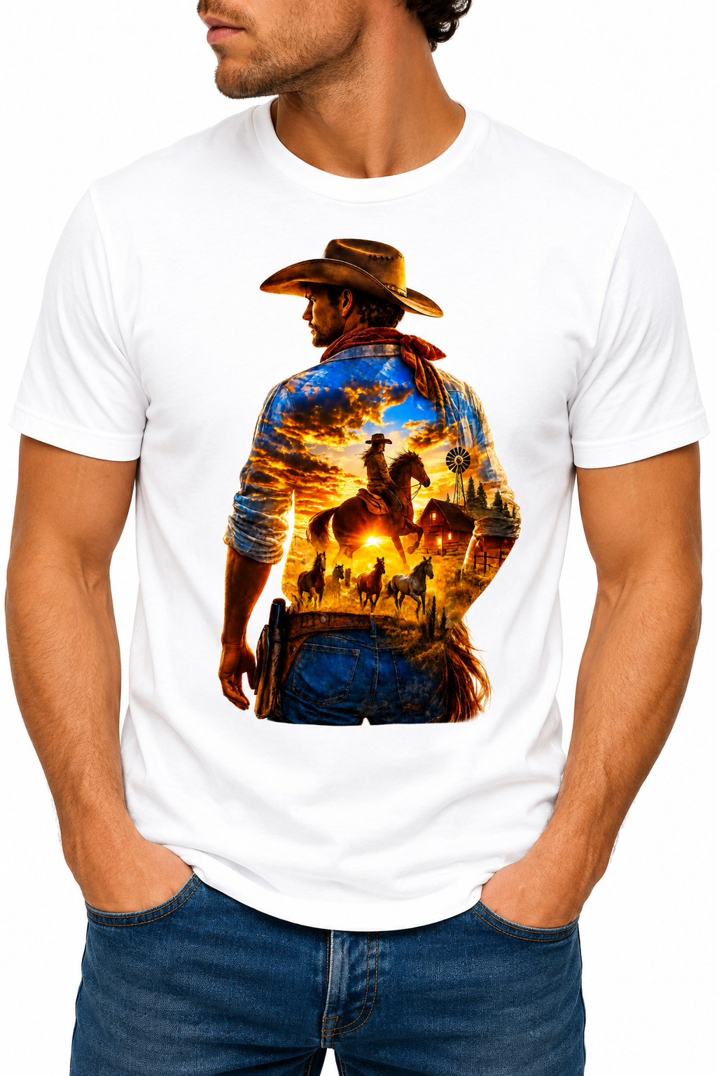 Men’s rodeo T-shirt ￼